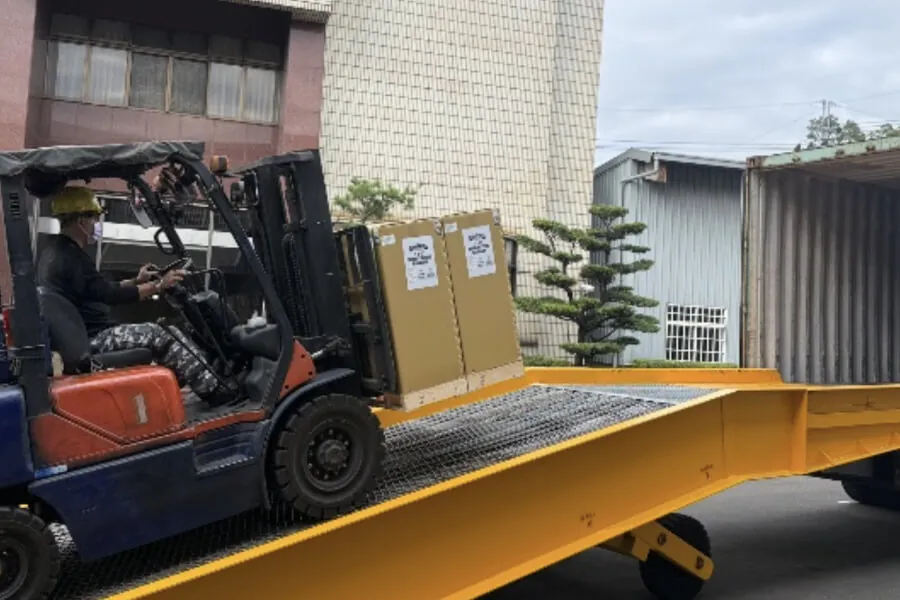 Testing verifies the new design is better for metal cutting bandsaw shipping